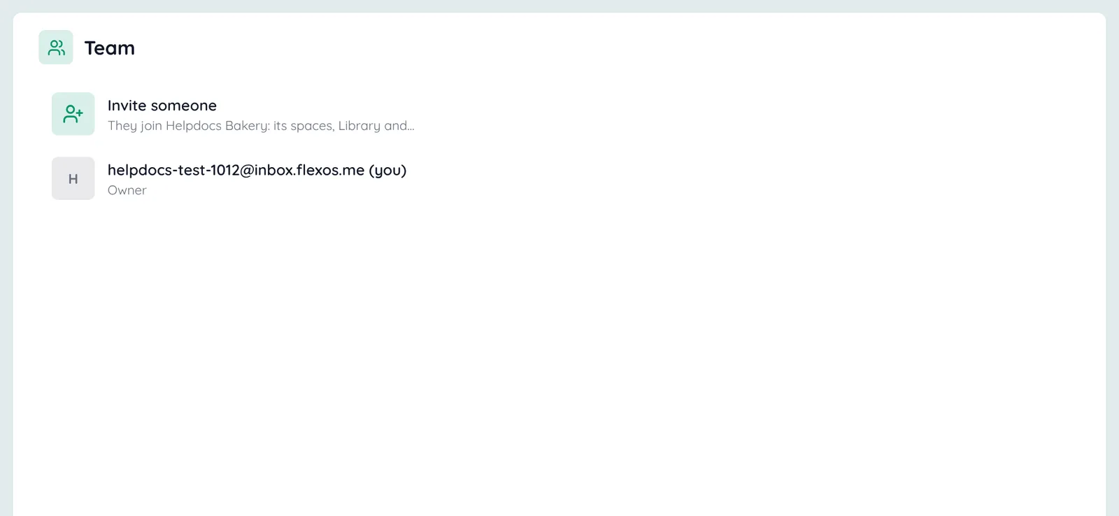 Settings › Team: Invite someone, then everyone in the project, the owner marked
